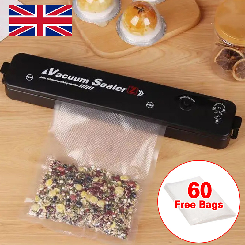 Vacuum Food Sealer Automatic Manual Sealer Dry Wet Pack Machine With 60 Bags UK - Image 4