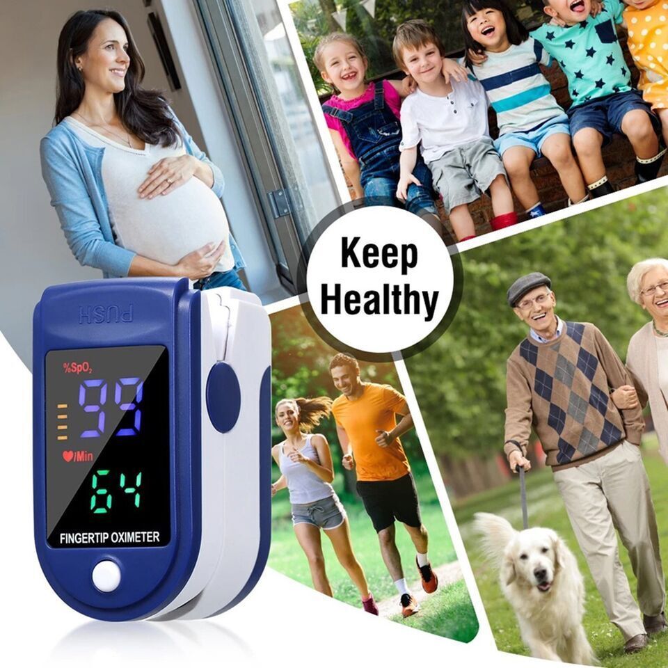 Finger Pulse Oximeter Blood Oxygen Saturation Meter SpO2 Heart Rate Monitor UK - Image 3