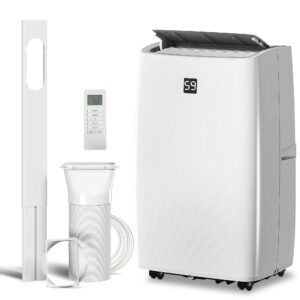 14000 BTU Portable Air Conditioner, AC Unit With Cool, Dehumidifier, Fan, 549 Sq. Ft, 24H Timer On Off, Window Kit