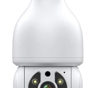 1080p Ptz E27 Socket Bulb Camera 360 Degree Cmos Sensor Network Camera Cctv Security Light Bulb Camera