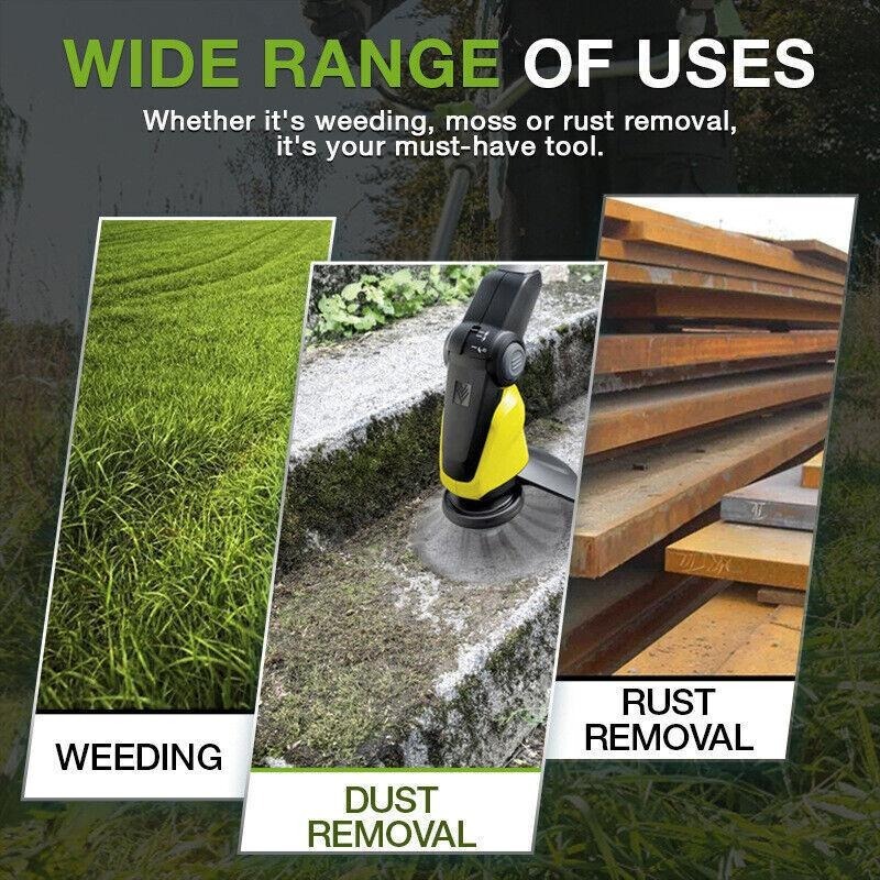 6 Grass Strimmer Head Trimmer Brush Steel Wire Wheel Garden Weed Trimmer UK - Image 2