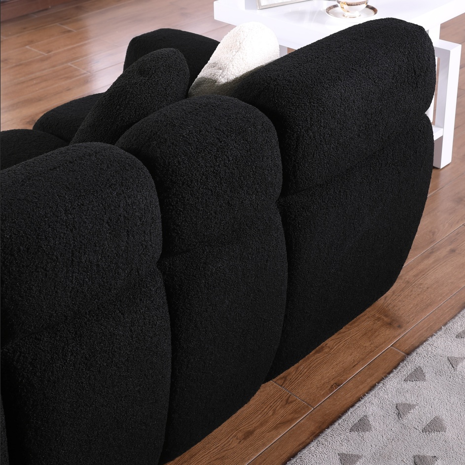64.96 Length ,35.83inch Deepth ,human Body Structure For USA People, Marshmallow Sofa,boucle Sofa ,2 Seater, BEIGE BOUCLE - Image 8