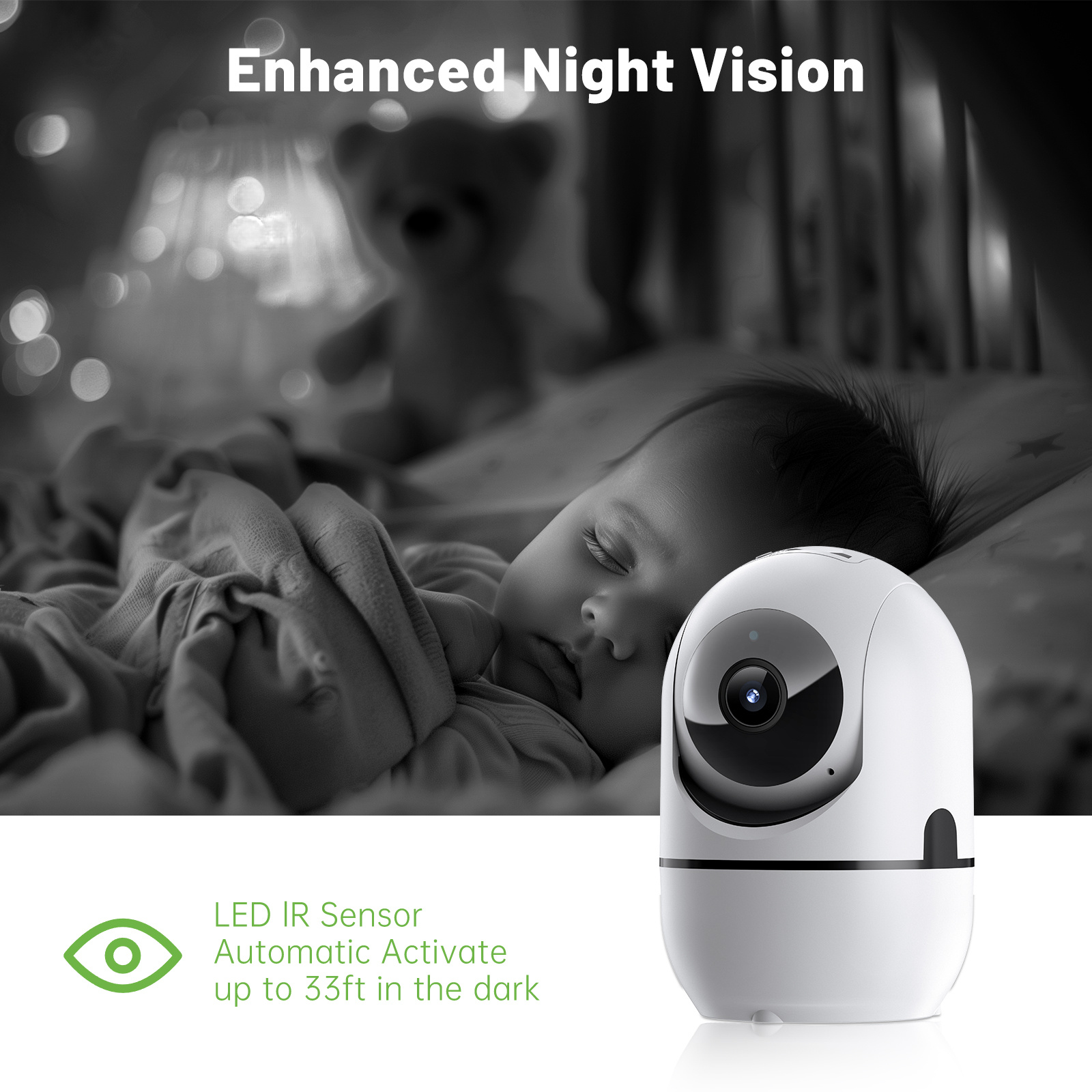 2-way Video Call Network Camera PTZ WIFI Security Cam AI Smart Camera For Home Night Vision Wireless Indoor Camera - Image 4
