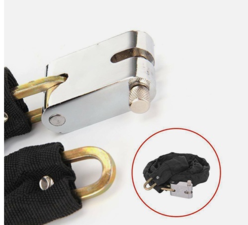 80CM Heavy Duty Steel Strong Motorcycle Bike Outdoor Safety Chain And Padlock Lock UK - Image 5
