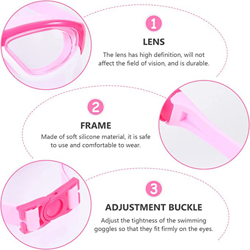 Kids Anti-Fog Swimming Goggles Pool Swim Glasses For Children Boys Girls Swim Uk - Image 3