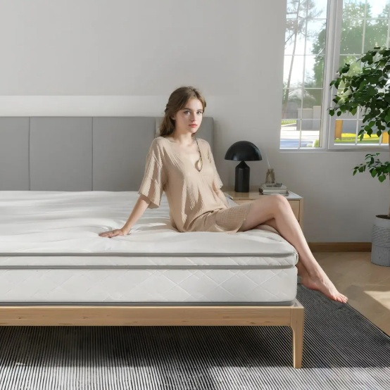 Full Size Mattress,12 Inch Hybrid Mattress In A Box With Gel Memory Foam,Individually Wrapped Pocket Coils Innerspring For Breathable And Durable Support, Made In USA, CertiPUR-US Certified - Image 2