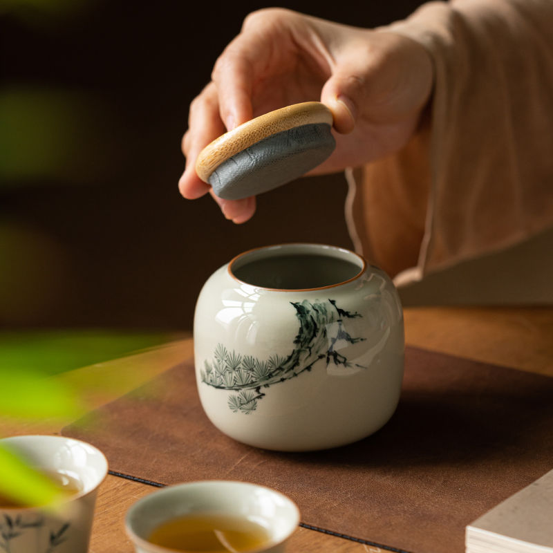 Porcelain Sealed Tea Warehouse Portable Sealed Cans - Image 3