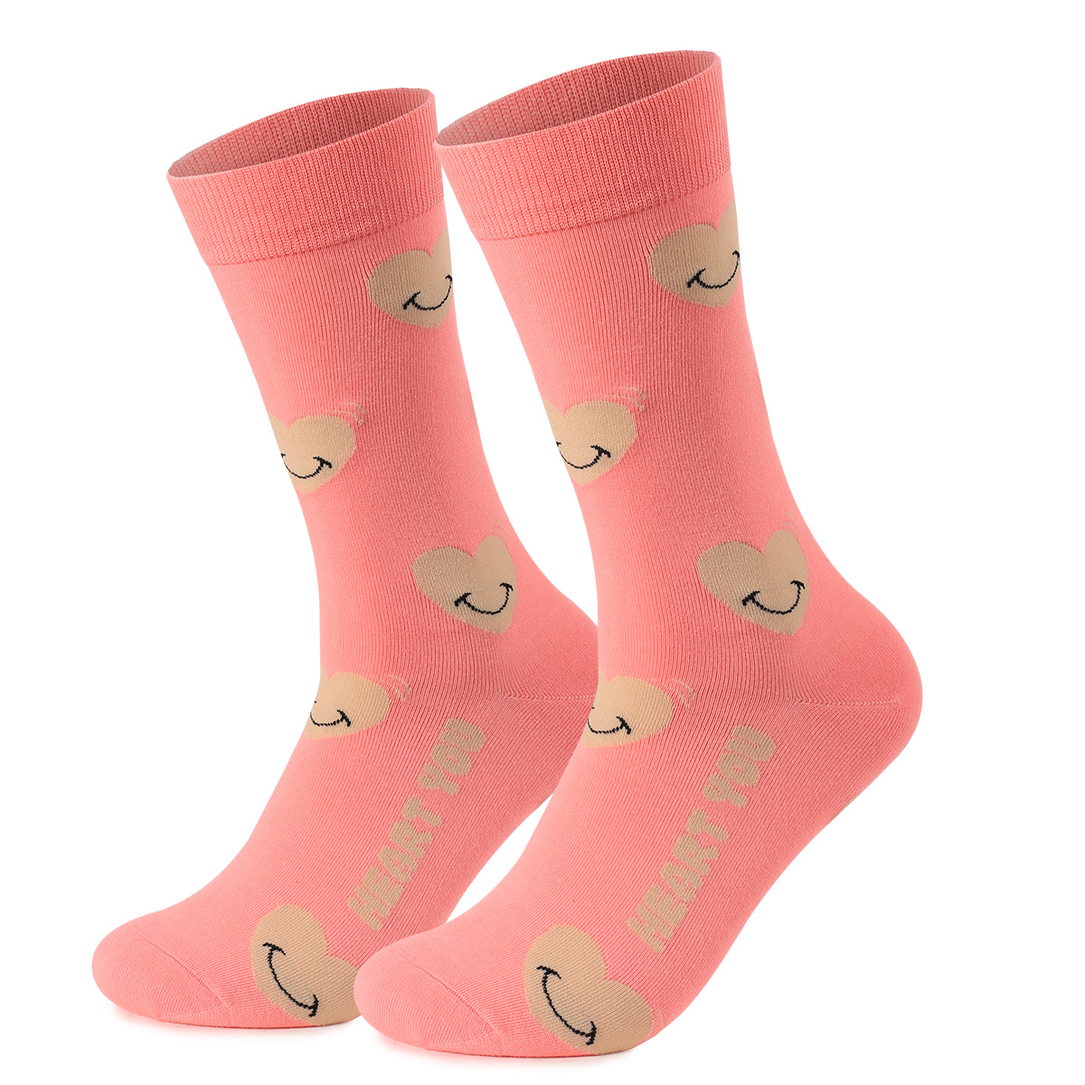 Trending Valentine's Day Gift Item 2 Pairs Of Mid-Calf Cotton Socks For Couples Unisex Soft And Cozy Design - Image 2