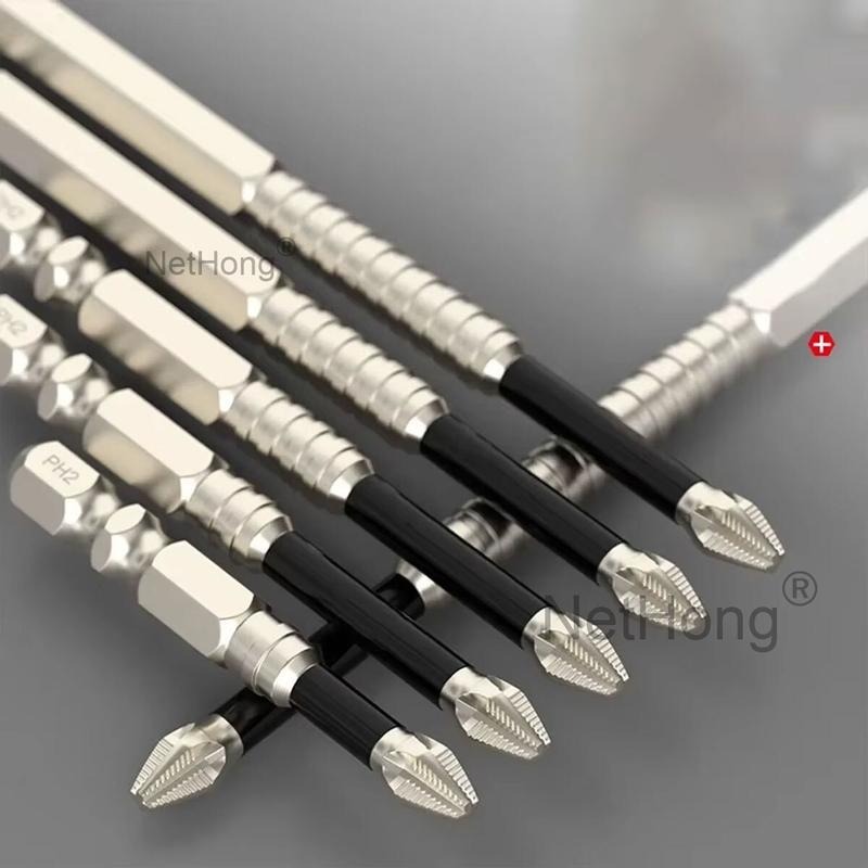 9PCS Cross Head Impact Drill Bits-Magnetic Anti-Slip Screwdriver Bits For Drills UK - Image 9