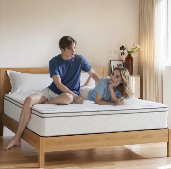 King Size Mattress,10 Inch Hybrid Mattress In A Box With Gel Memory Foam,Individually Wrapped Pocket Coils Innerspring For Breathable And Durable Support, Made In USA, CertiPUR-US Certified - Image 4