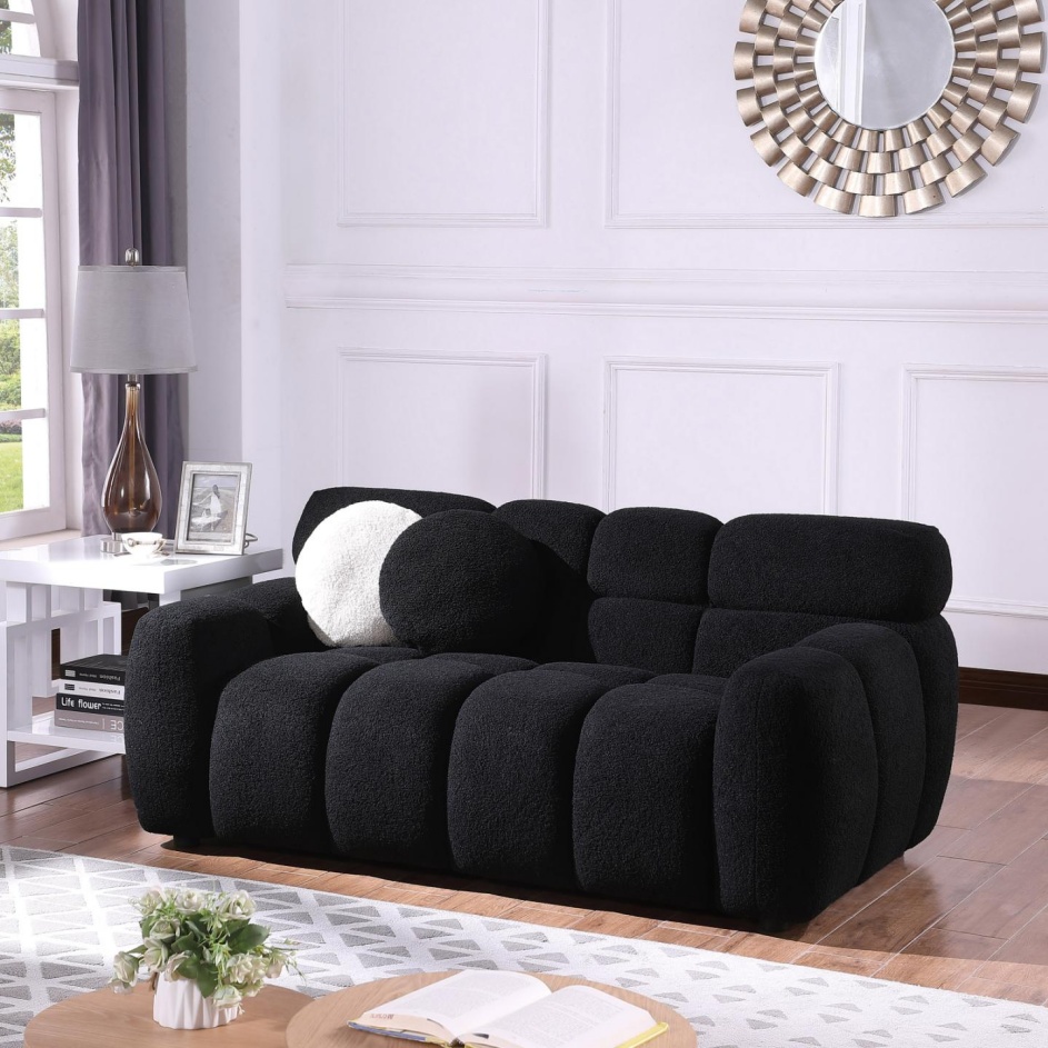 64.96 Length ,35.83inch Deepth ,human Body Structure For USA People, Marshmallow Sofa,boucle Sofa ,2 Seater, BEIGE BOUCLE - Image 5