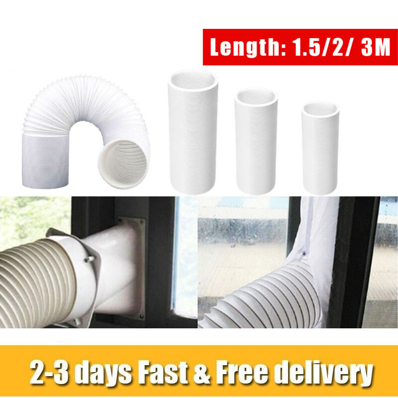 NEW 1.5M 2M 3 M Flexible Air Conditioner Exhaust Pipe Vent Hose Duct Outlet UK - Image 5