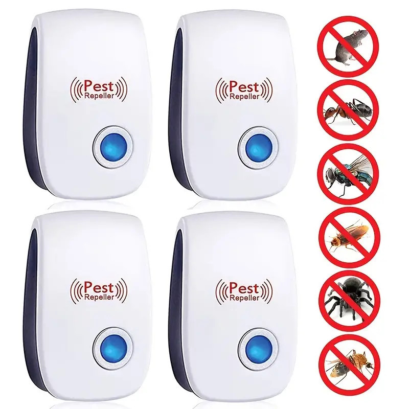 4X Ultrasonic Pest Control Repeller UK Plug-in Reject Rat Mouse Mice Spider - Image 5