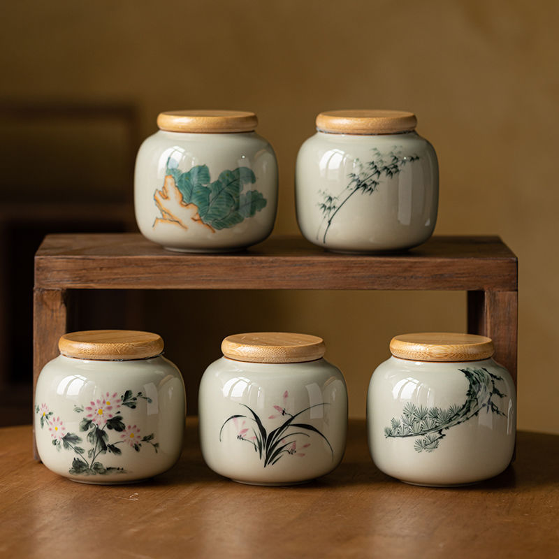 Porcelain Sealed Tea Warehouse Portable Sealed Cans