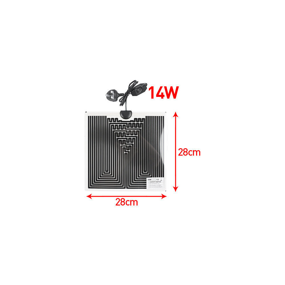 Reptile Vivarium Heat Mat Heating Warm Heater Pad With Thermostat Controller UK