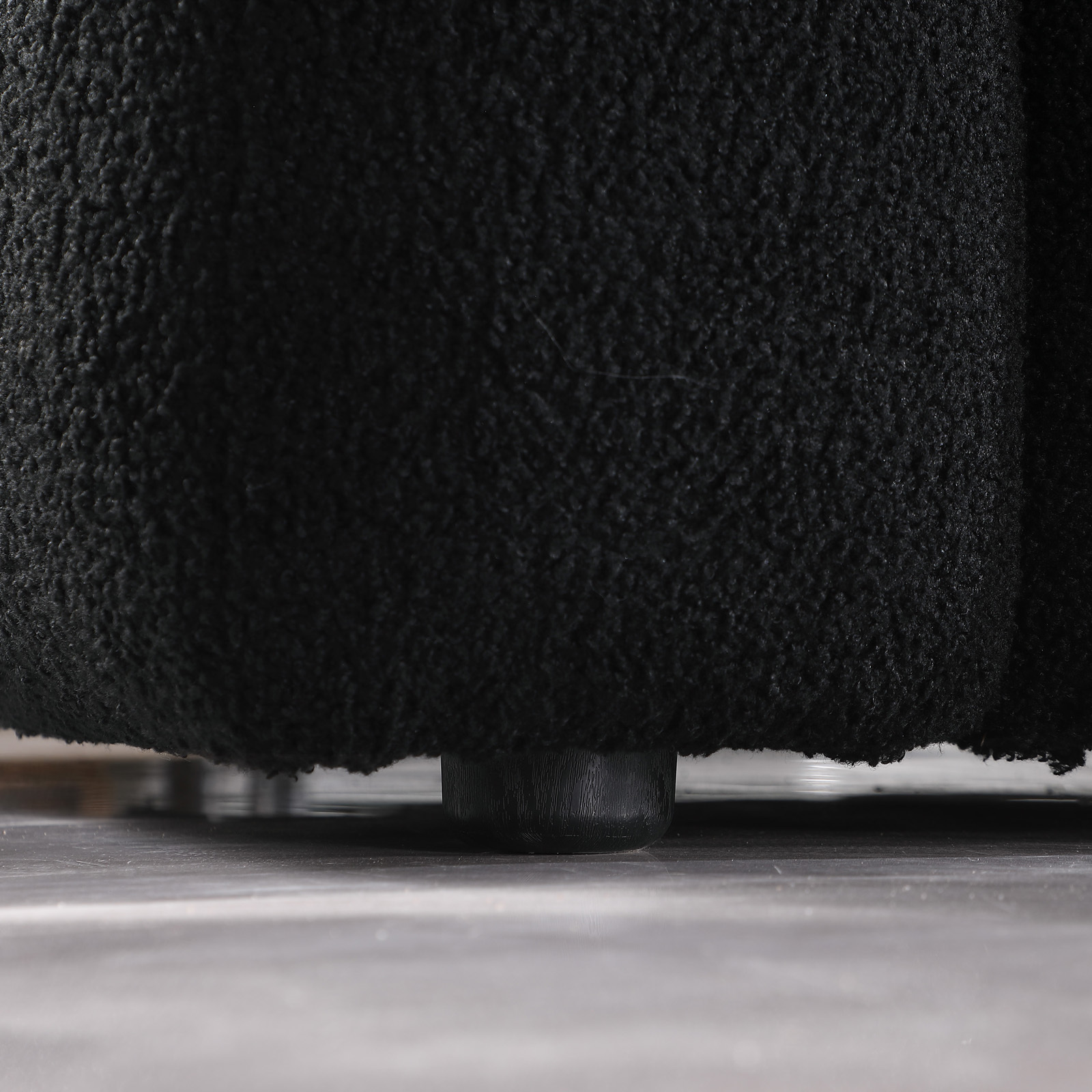 62.2length ,35.83inch Deepth ,human Body Structure For USA People, Marshmallow Sofa,boucle Sofa ,BLACK Color, 2 Seater - Image 10