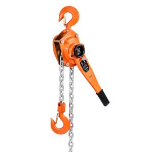 Manual Lever Chain Hoist, 3T 6600LBS Capacity Heavy Duty Come Along, 10FT Lift G80 Alloy Steel Chain With Dual Pawl Mechanical Brake,360°Rotating Hooks, For Warehouse Construction Garage