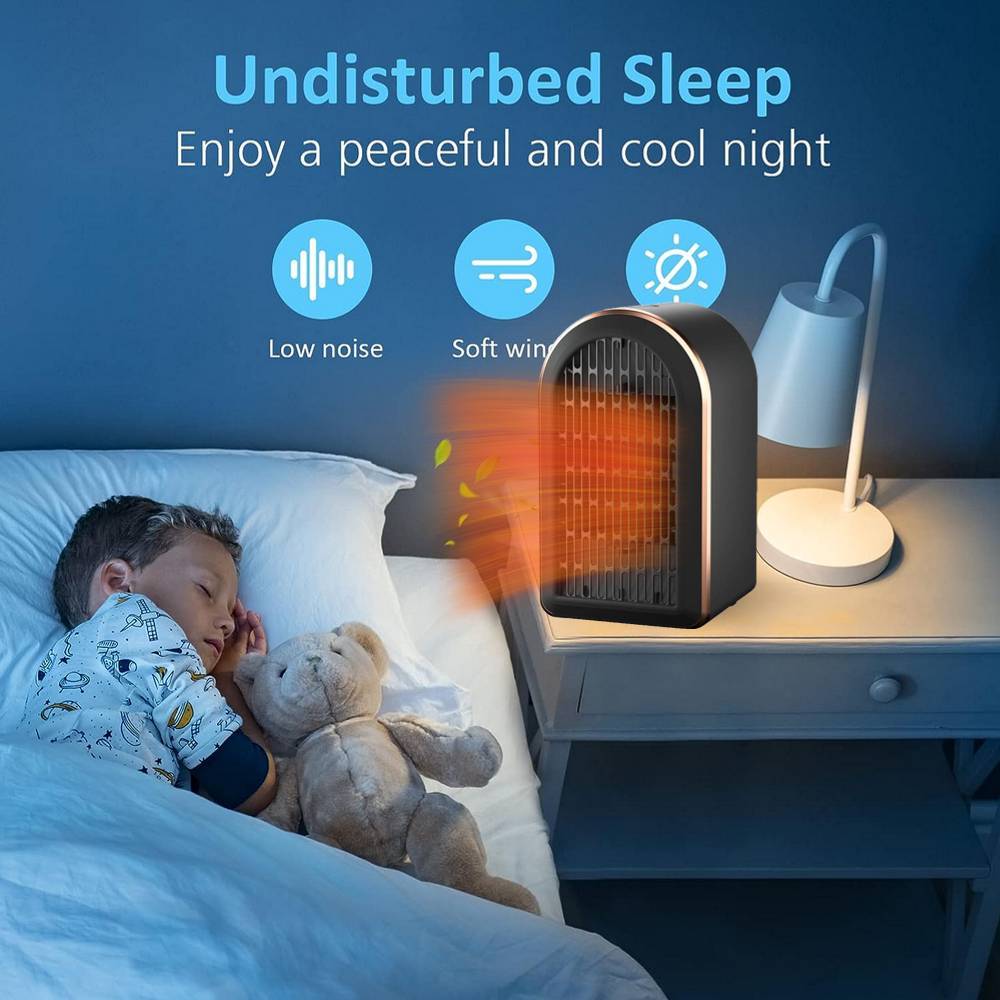 Electric Portable Space Heater 1200W Small Ceramic Fan Heater Low Energy UK Plug - Image 4