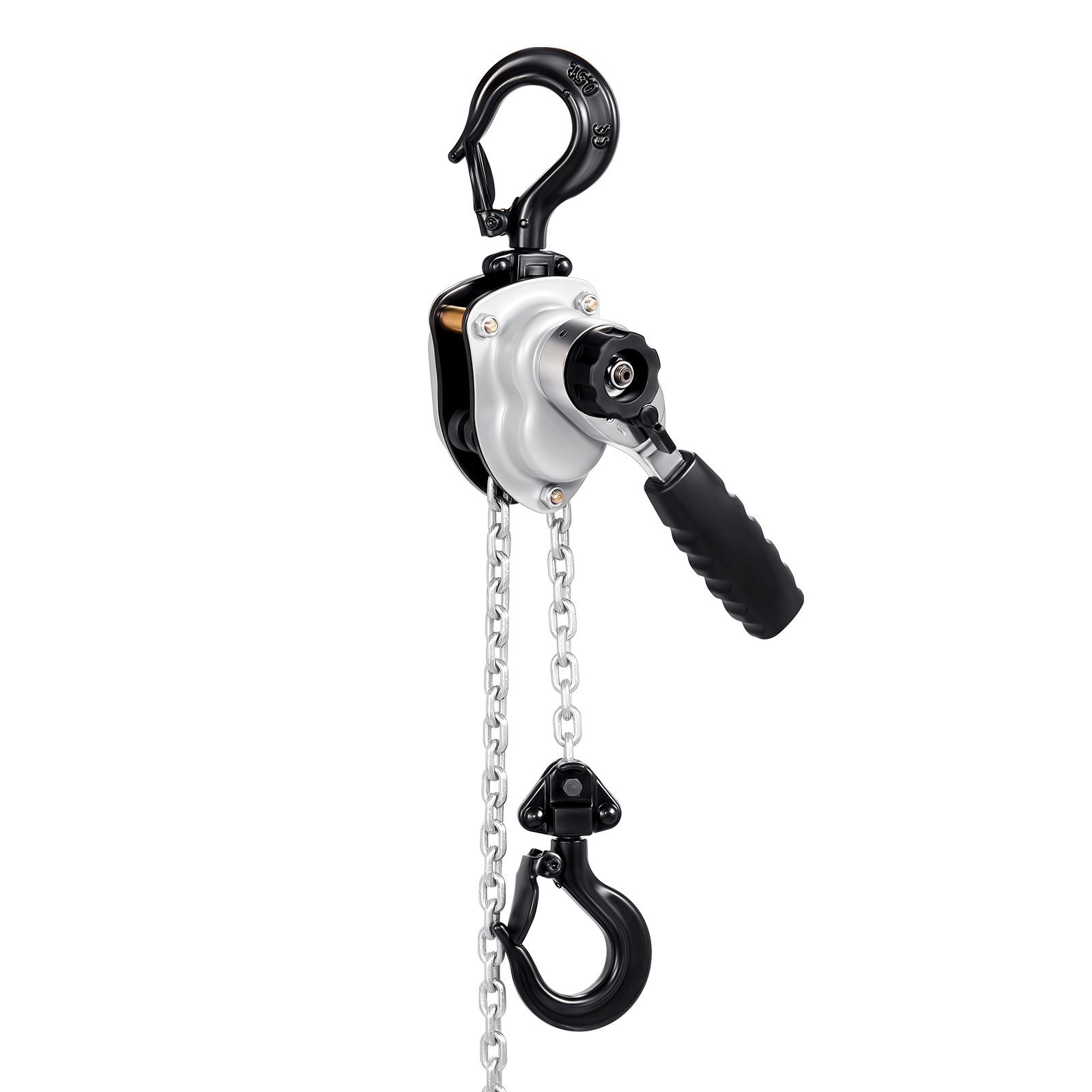 Manual Lever Chain Hoist, 1/4T 550LBS Capacity Heavy Duty Come Along, 10FT Lift G80 Alloy Steel Chain With Dual Pawl Mechanical Brake,360°Rotating Hooks, For Warehouse Construction Garage