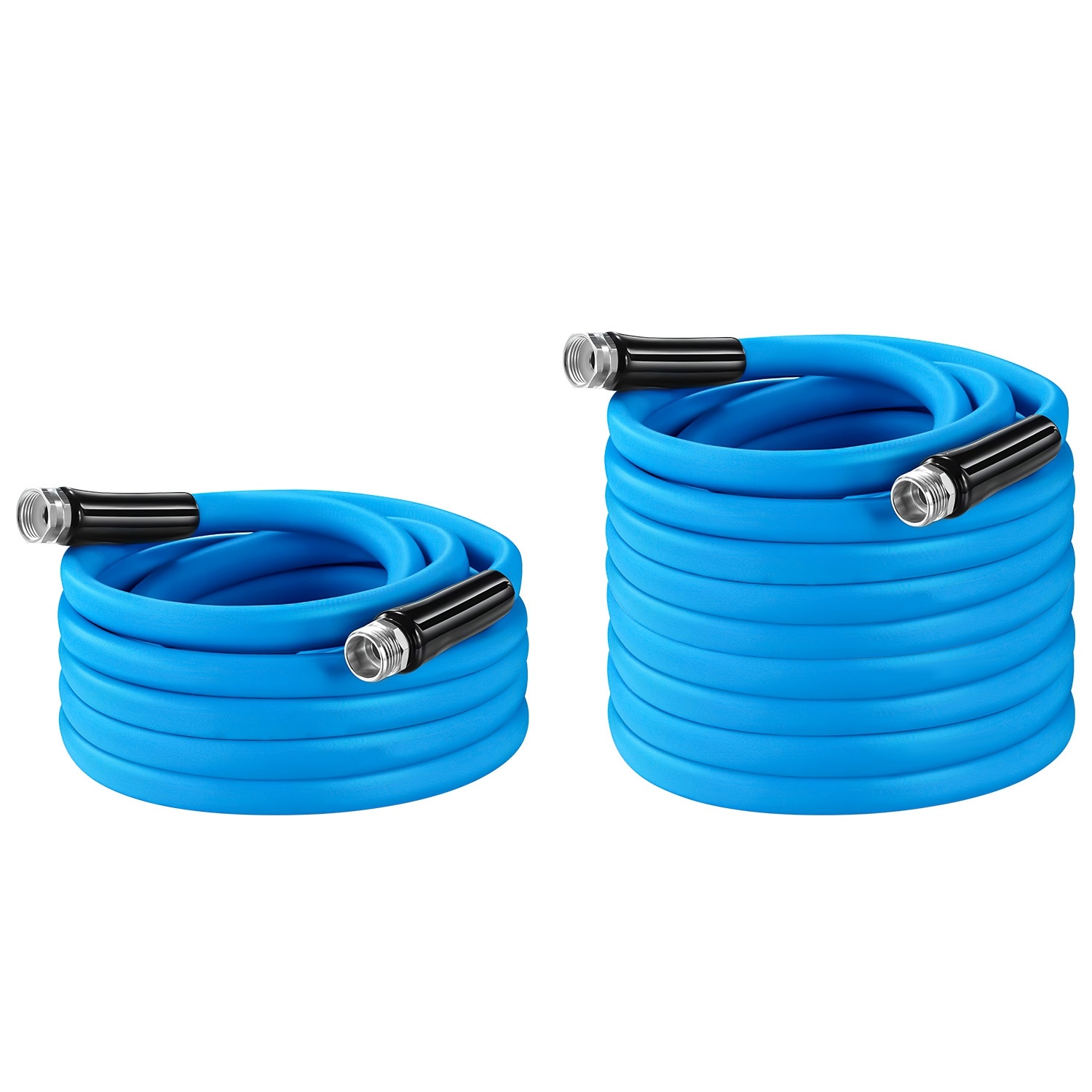25FT-50FT Options -- 1Pc Non-Expanding Flexible Garden Hose Heavy Duty PVC Water Hose Leak-Resistant Kink-Free All-weather Burst 500PSI - Image 8