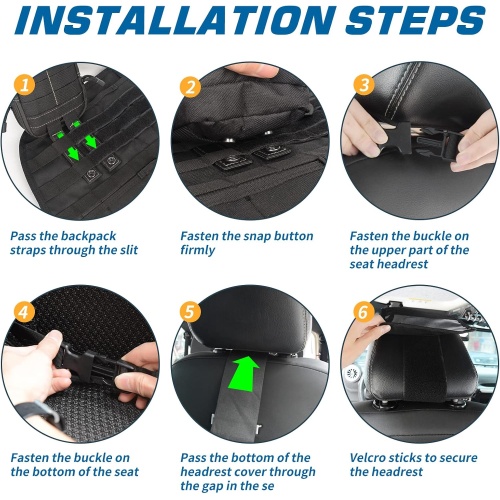 2 Set-Storage Bag, Back Seat Organizer With 3 Detachable Pouches, Tool Room, Warehouse, Outdoor Activity Use - Image 7