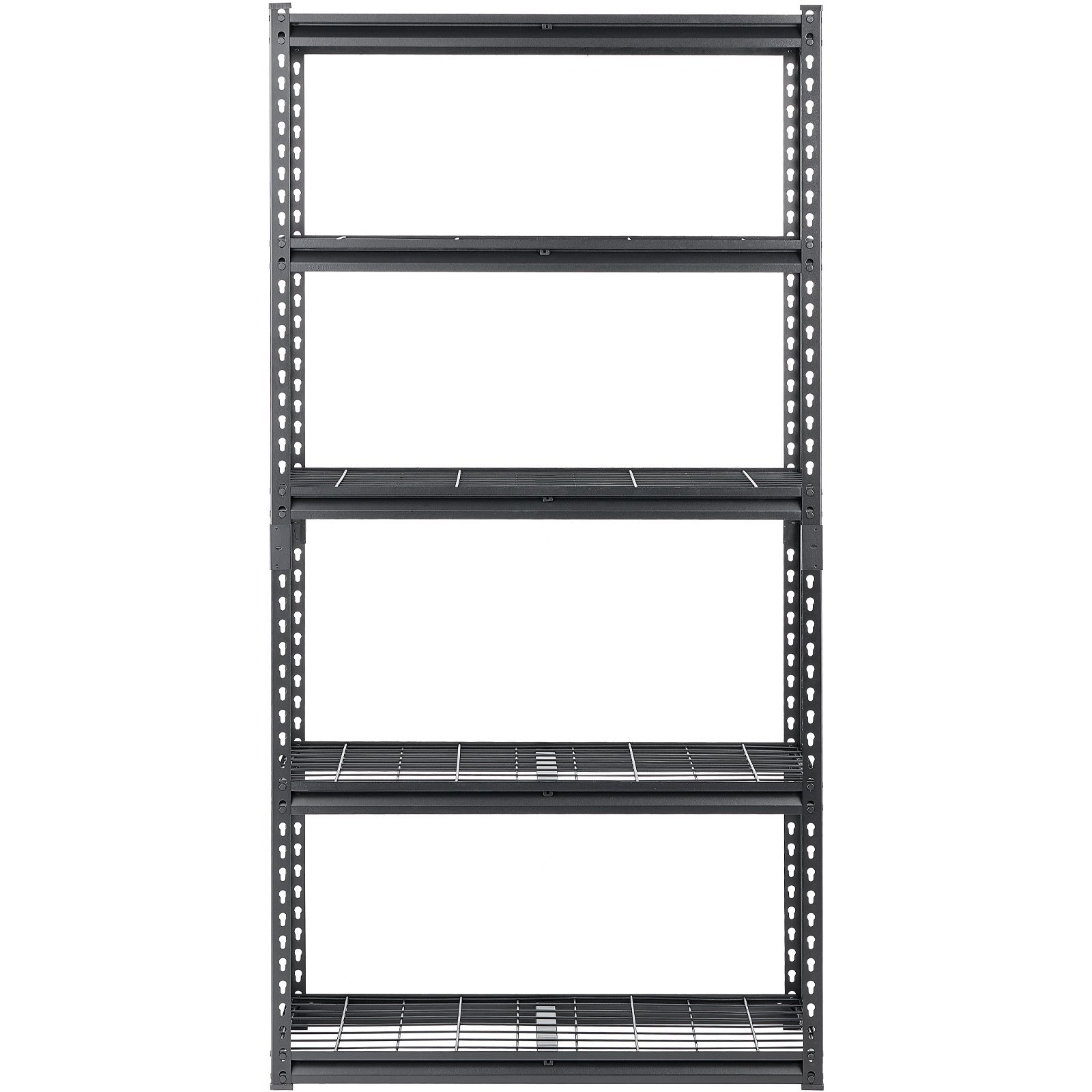 Storage Shelves, 2000 Lbs, 5 Tier Heavy Duty Garage Shelving, 16" D X 36" W X 72" H Adjustable Metal Shelves For Industrial Shelving Unit Utility Shelf, For Kitchen, Warehouse, Basement, Black