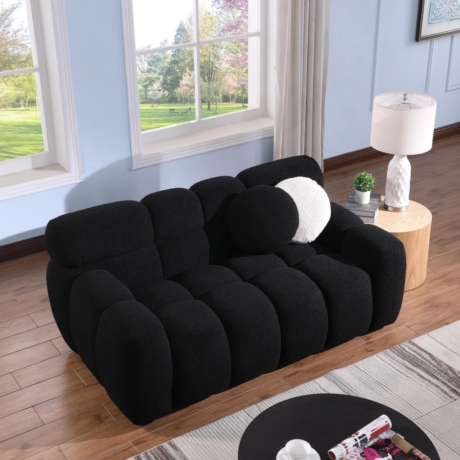 64.96 Length ,35.83inch Deepth ,human Body Structure For USA People, Marshmallow Sofa,boucle Sofa ,2 Seater, BEIGE BOUCLE - Image 7