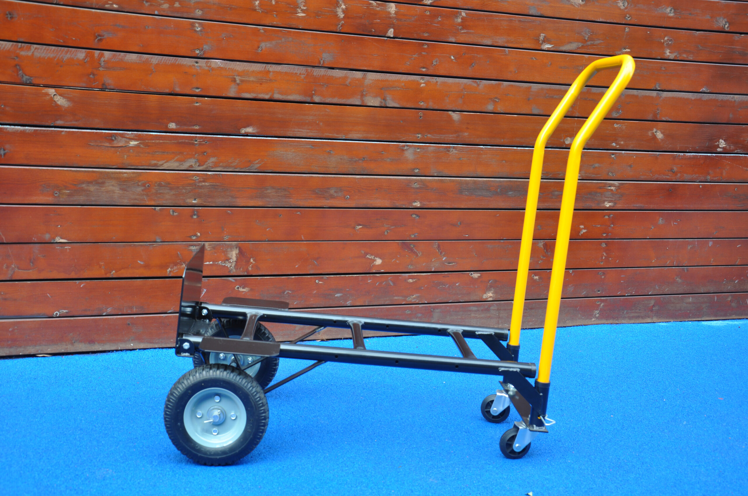 Hand Truck Dual Purpose 2 Wheel Dolly Cart And 4 Wheel Push Cart With Swivel Wheels 330 Lbs Capacity Heavy Duty Platform Cart For Moving Warehouse Garden Grocery - Image 2