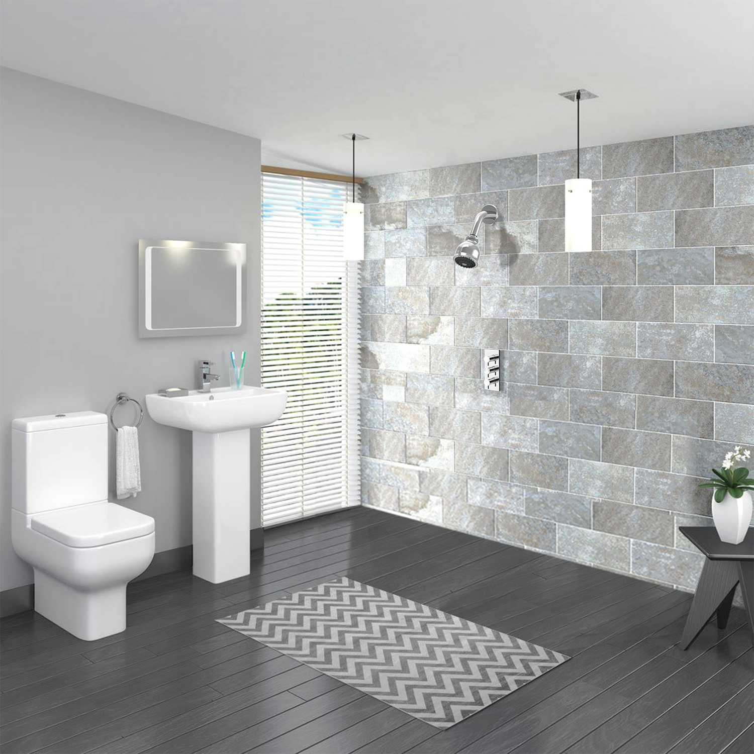 2-Spray Settings 2.92 In. Wall Mount Fixed Adjustable Shower Head In Chrome,,Non-EBAY Certified Warehouse - Image 10