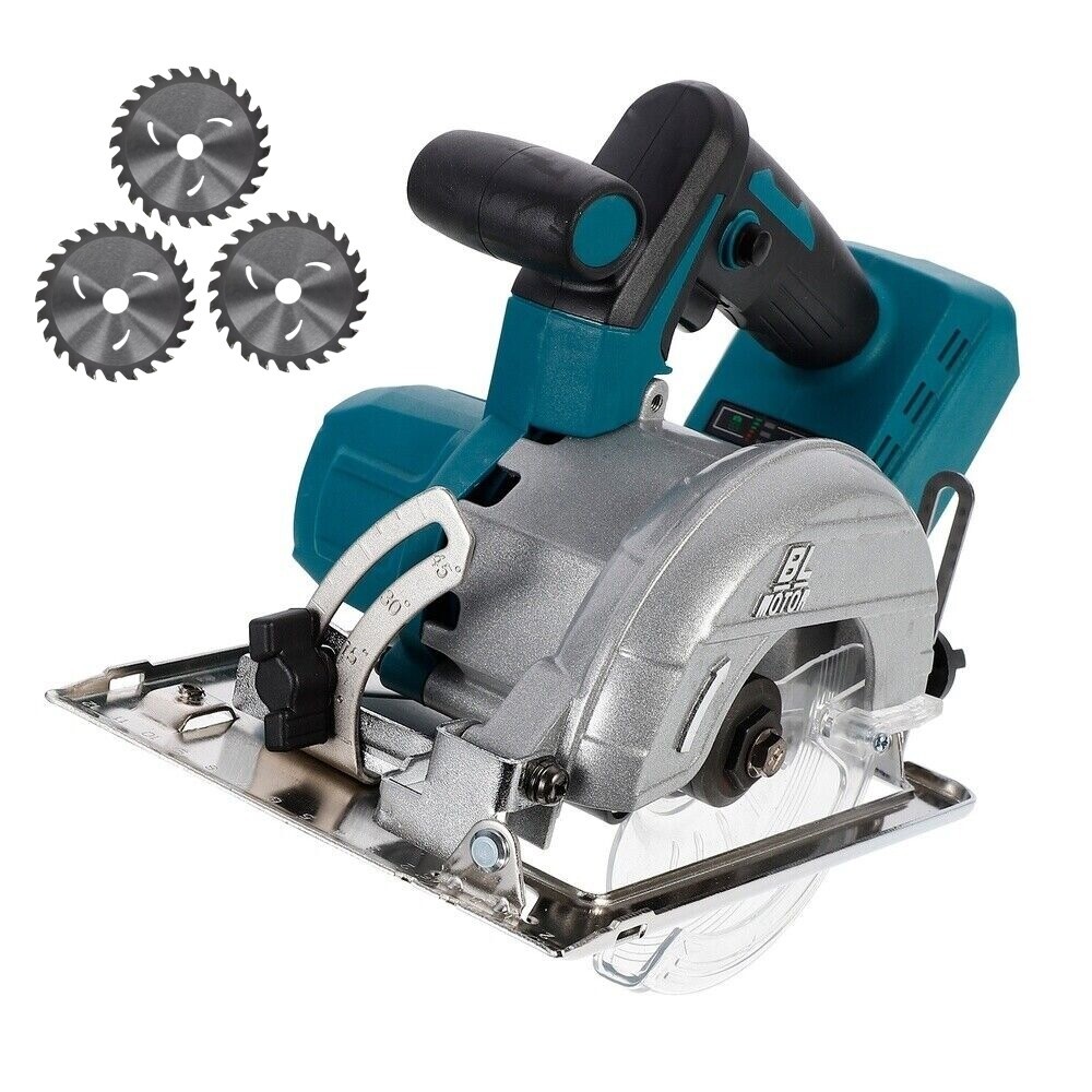 For 18V Battery 5 Cordless Circular Saw 125mm Brushless Wood Tile Saw UK - Image 7