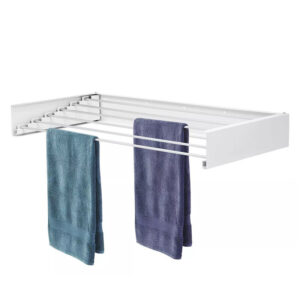 Wall Mounted 80 1 0 0cm Airer Towel Drying Rack Extendable Fold Clothes Dryer UK