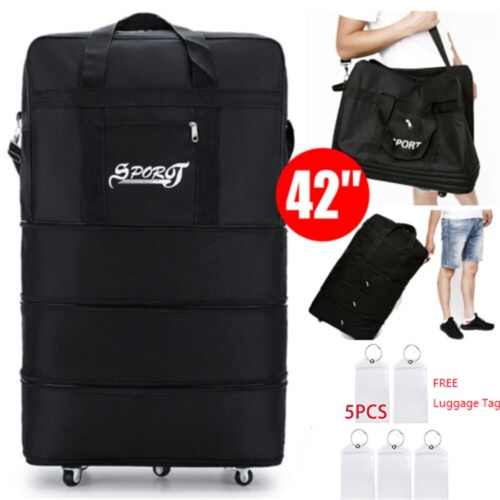 42 Extra Large Lightweight Luggage Trolley Suitcase Travel Bag Handbag BAG UK New - Image 10