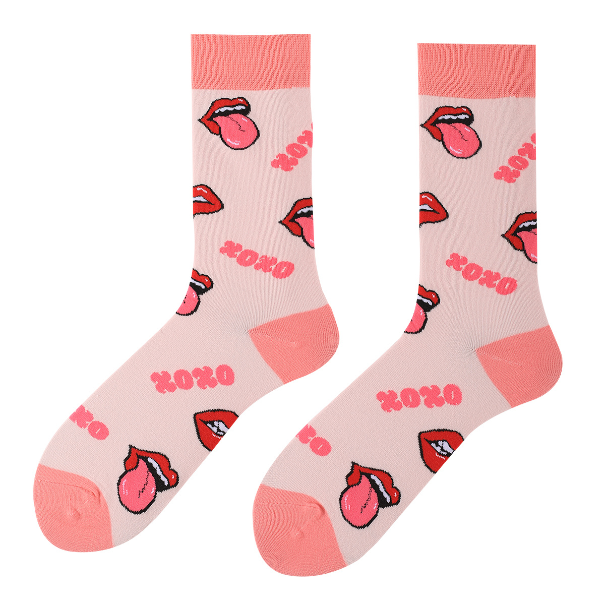 Trending Valentine's Day Gift Item 2 Pairs Of Mid-Calf Cotton Socks For Couples Unisex Soft And Cozy Design - Image 5