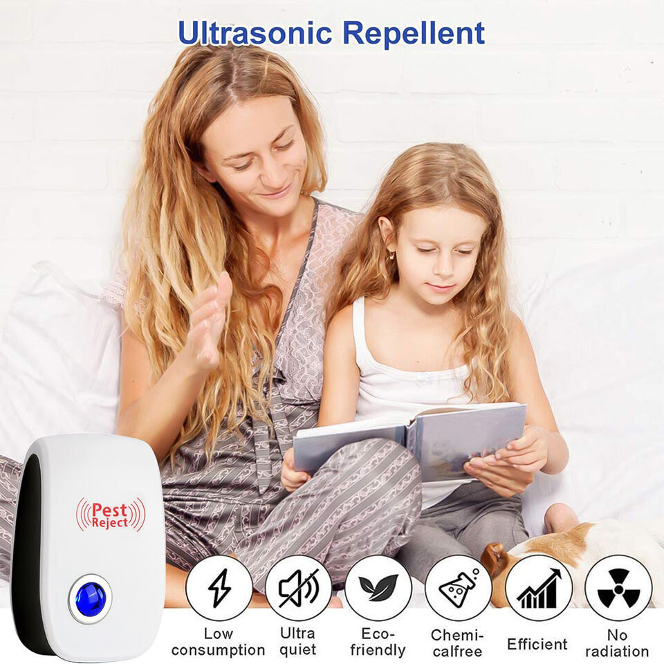 4X Ultrasonic Pest Control Repeller UK Plug-in Reject Rat Mouse Mice Spider - Image 3