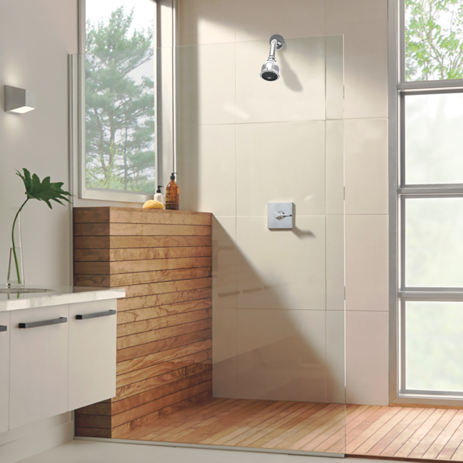 2-Spray Settings 2.92 In. Wall Mount Fixed Adjustable Shower Head In Chrome,,Non-EBAY Certified Warehouse - Image 7