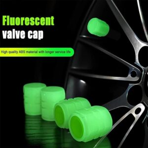 4x Fluorescent Universal Luminous Glow In Dark Car Tire Tyre Valve Caps Cover UK  UK