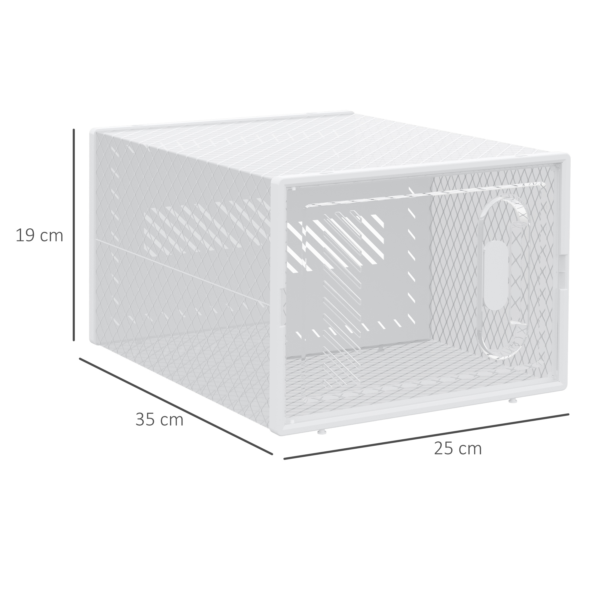 8PCS Clear Shoe Box, Plastic Stackable Shoe Storage Box For UK/EU Size Up To 8.5/43 With Magnetic Door For Women/Men, 25 X 35 X 19cm - Image 4