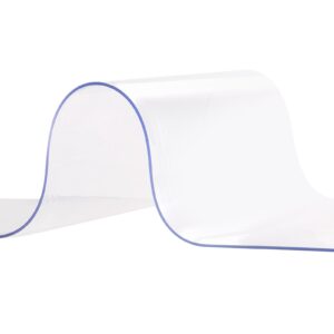 Strip Curtain, 84' Height X 42' Width, 0.08' Thickness, 7PCS Clear PVC Strip Door Curtain, Freezer Curtain, Plastic Door Strips For Walk In Freezers, Coolers & Warehouse Doors, With 50% Overlap