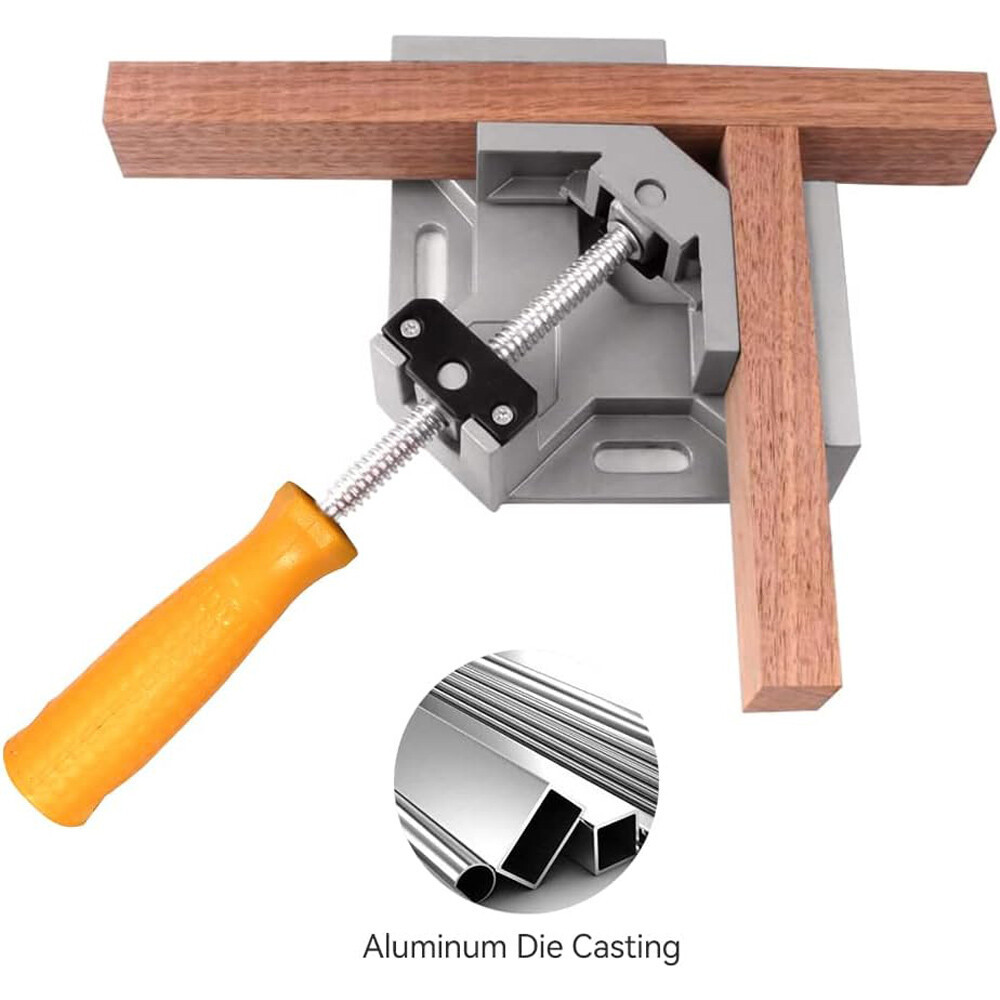 2X Corner Clamp 90 Degree Right Angle Clamps For Crafting Project Wood Tools UK - Image 7