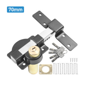 70mm Security Garden Shed Gate Lock Long Throw Locking Double Locking UK