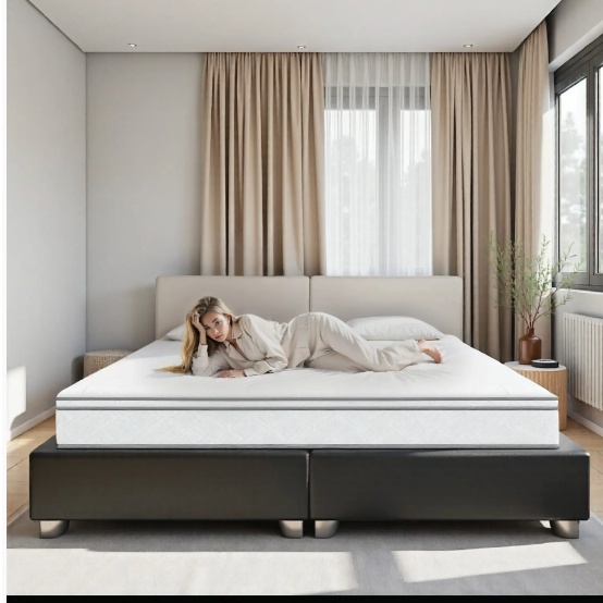 Full Size Mattress,12 Inch Hybrid Mattress In A Box With Gel Memory Foam,Individually Wrapped Pocket Coils Innerspring For Breathable And Durable Support, Made In USA, CertiPUR-US Certified - Image 3