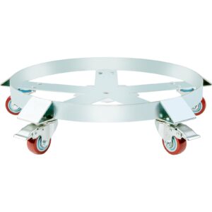 55 Gallon Heavy Duty Drum Dolly, 1250lbs Load Capacity, Barrel Dolly Cart Drum Caddy, Non Tipping Hand Truck Capacity Dollies With Steel Frame 5 Swivel Casters Wheel, For Warehouse Drum Handling