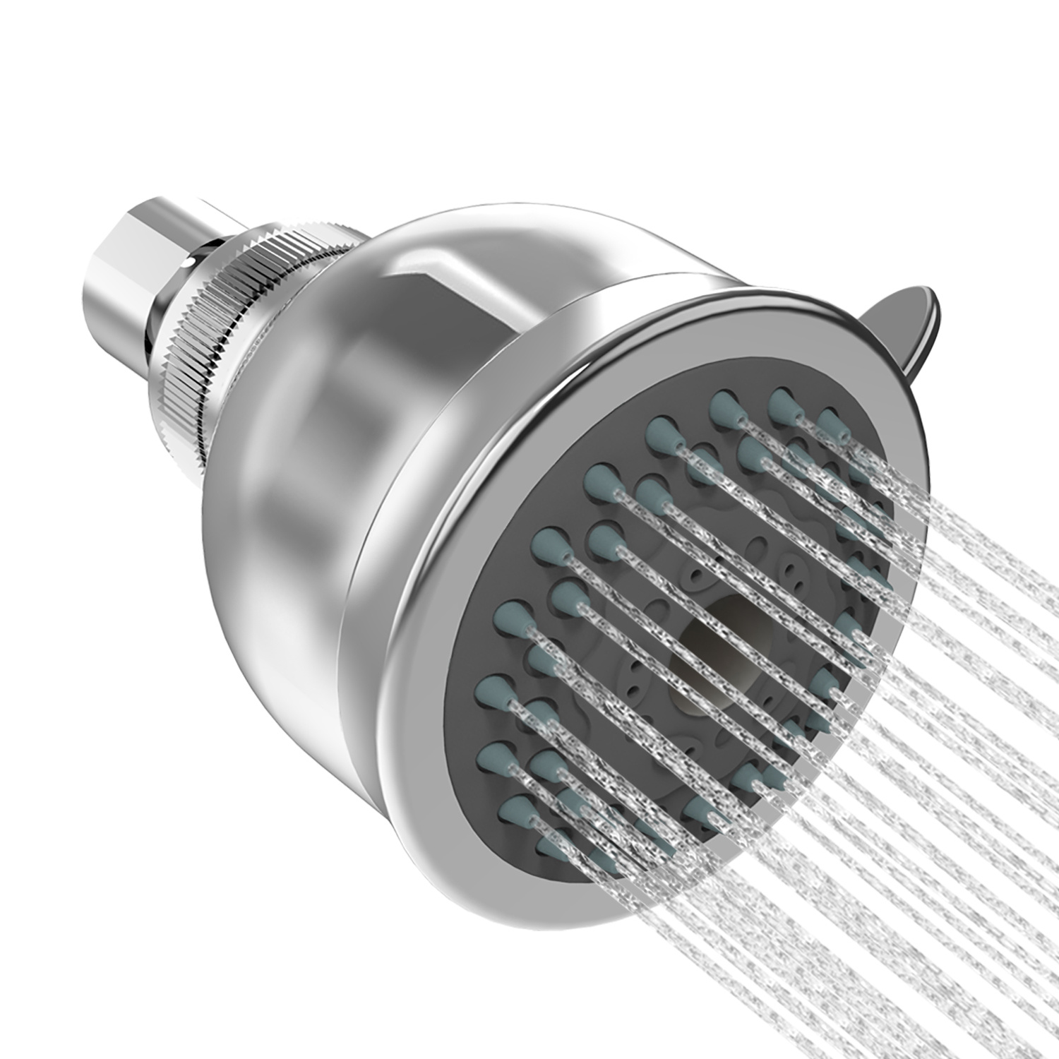2-Spray Settings 2.92 In. Wall Mount Fixed Adjustable Shower Head In Chrome,,Non-EBAY Certified Warehouse - Image 9
