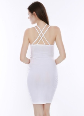 USA SIZE Black and white suspender cross dress - Image 3