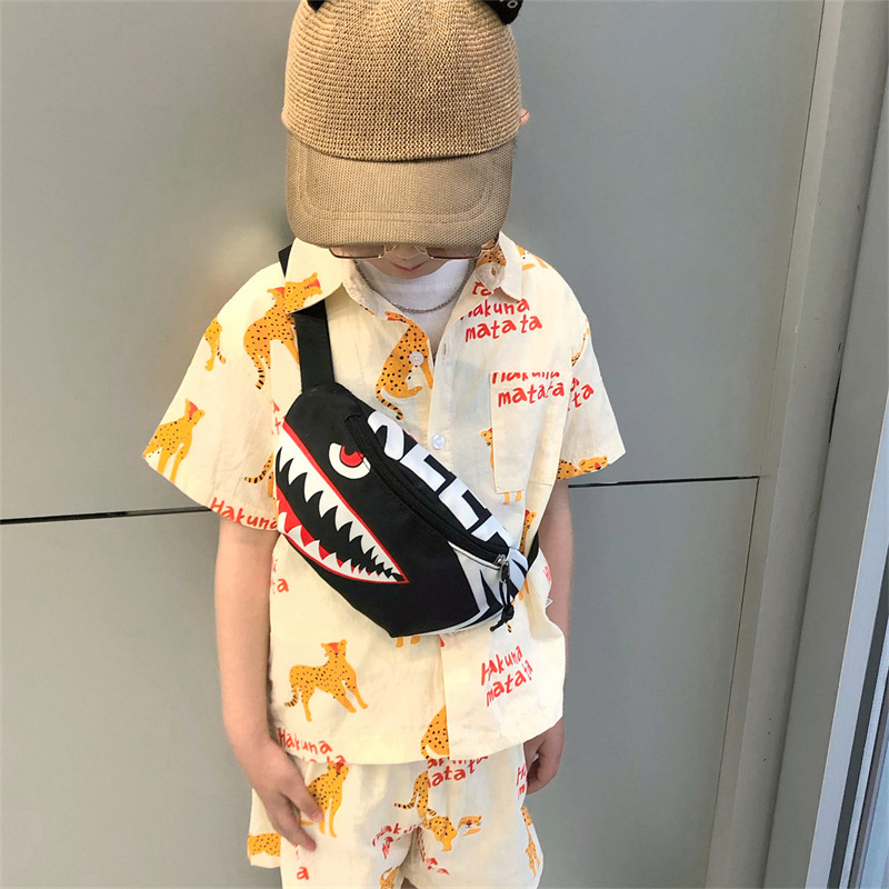 Little Shark Children's Handsome Fashion Trending Chest Bag - Image 7