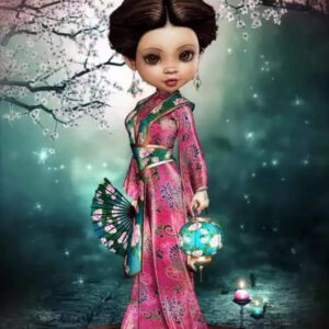 New Style Usa Popular Diamond Embroidery Full Cartoon Girl 5D