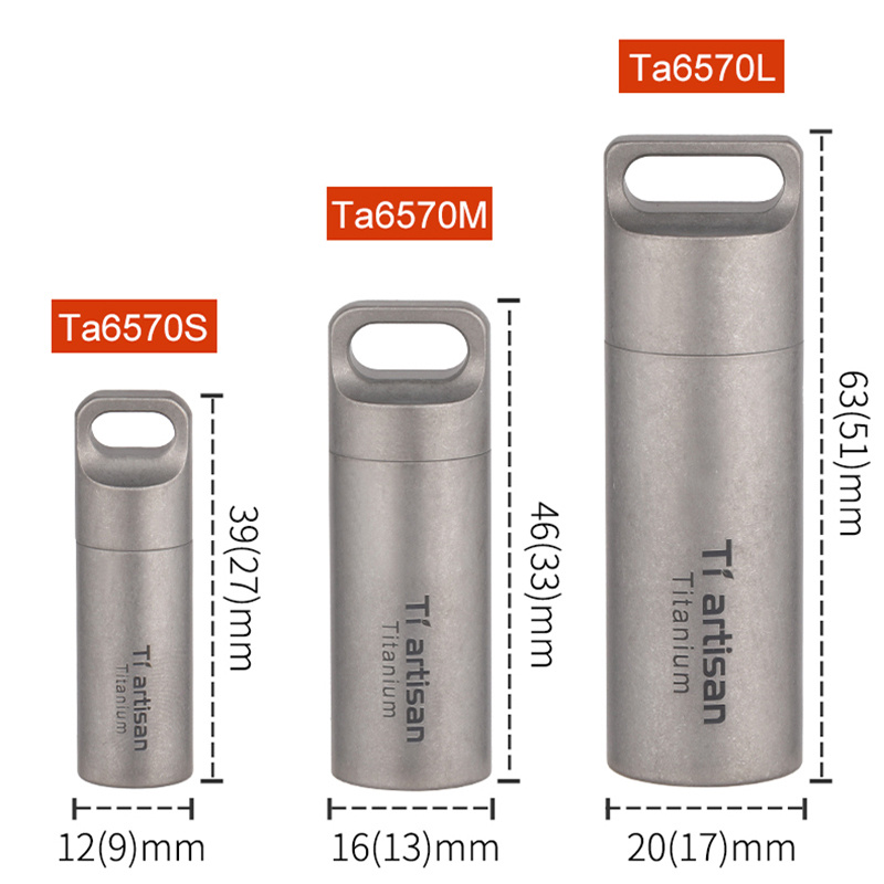 Pure Titanium Sealed Cabin Emergency Medicine Warehouse Portable Protective Pill Capsule Storage Warehouse - Image 3