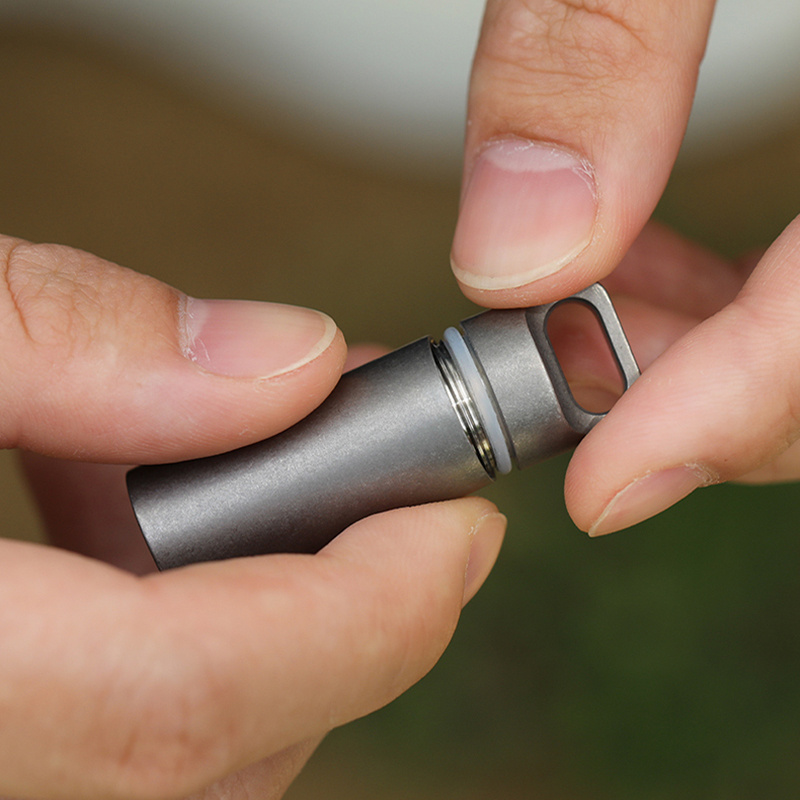Pure Titanium Sealed Cabin Emergency Medicine Warehouse Portable Protective Pill Capsule Storage Warehouse - Image 6