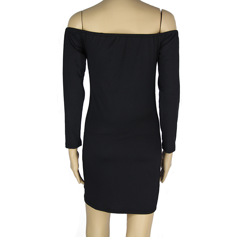 USA Size Black and white long sleeve bottoming skirt - Image 5