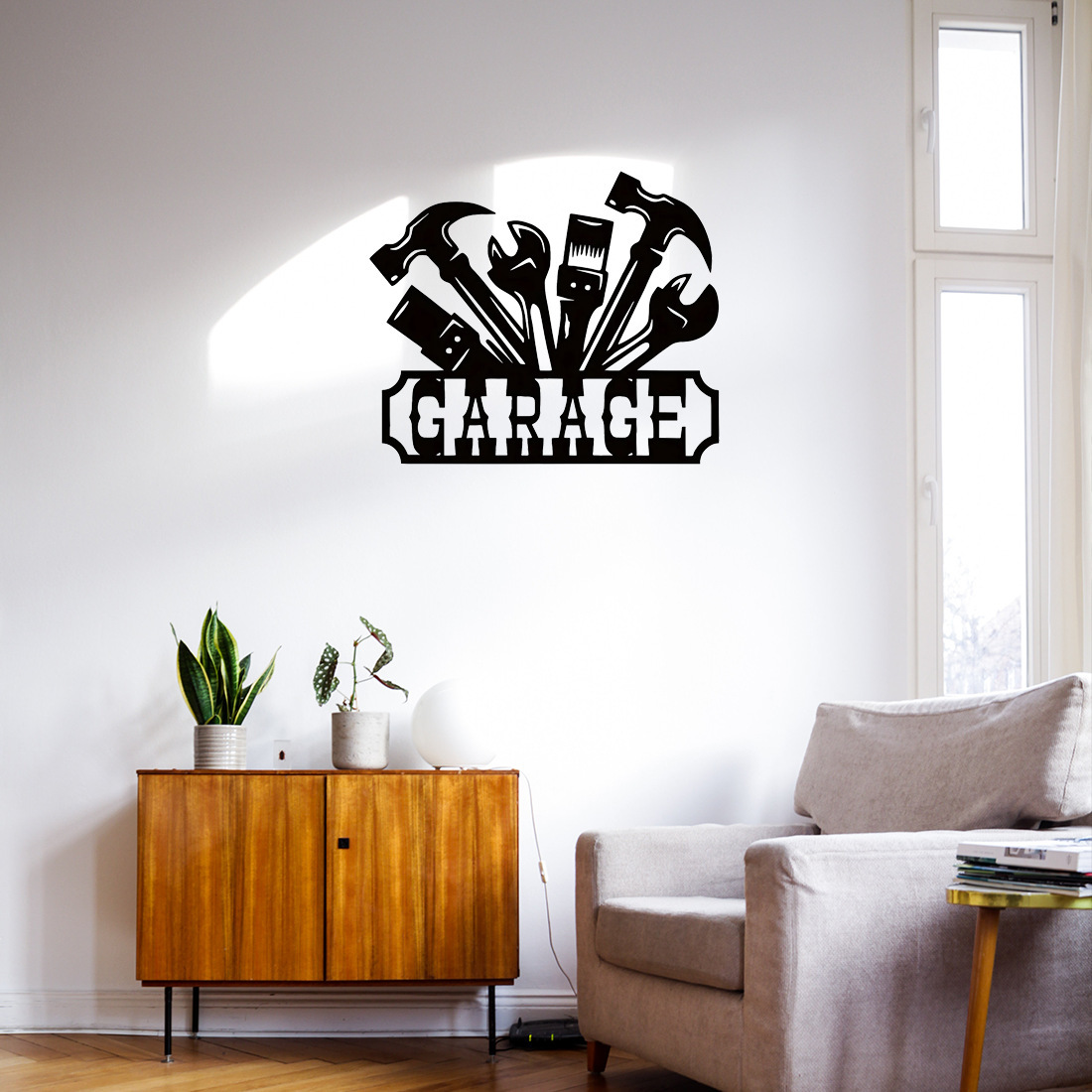 Warehouse Tools Wall Decoration Iron Crafts - Image 3